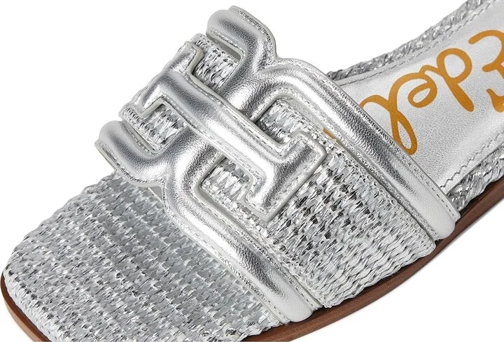 Sam Edelman Irina Women's Shoes Silver Raffia : 6 M, Leather - Image 7
