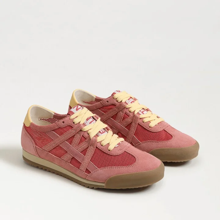 Sam Edelman Irma Lace Up Sneaker Summer Rose/Pink Lilly Suede
