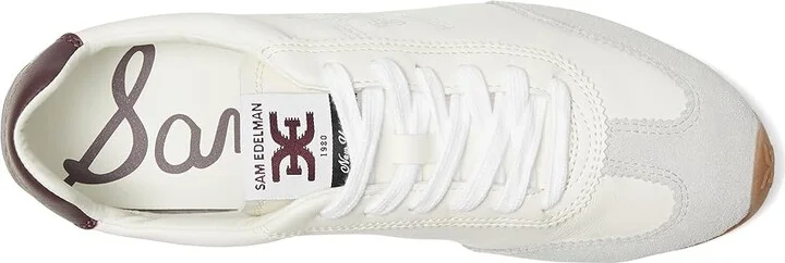 Sam Edelman Isella 2 Women's Shoes Optic White/Plum Wine : 10.5 M, Leather - Image 2