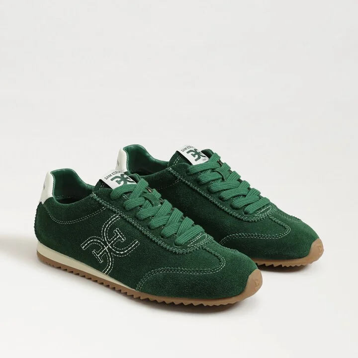 Sam Edelman Isella Sneaker Bright Pine Green Suede