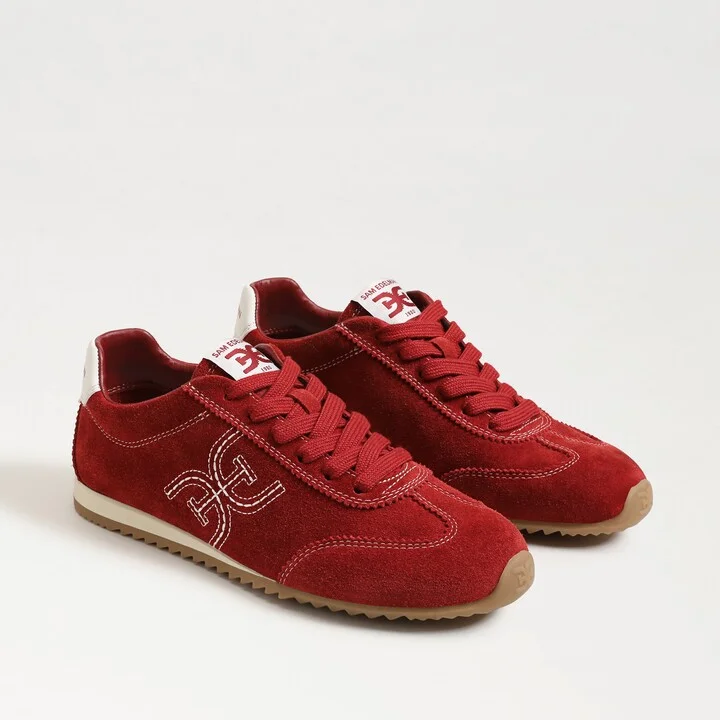 Sam Edelman Isella Sneaker Deep Scarlet Suede