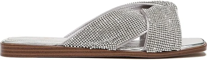 Sam Edelman Issie Women's Shoes Silver : 7.5 M, Textile - Image 7