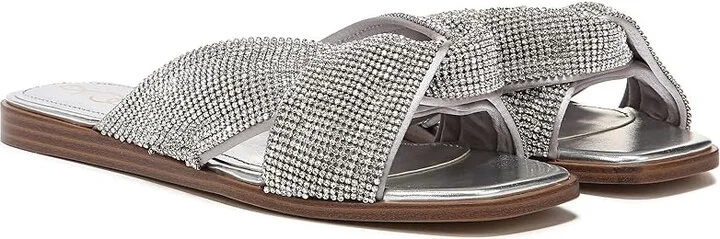 Sam Edelman Issie Women's Shoes Silver : 7.5 M, Textile