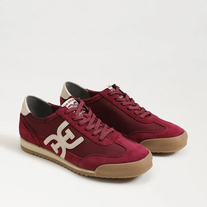 Sam Edelman Ivey Lace Up Sneaker French Merlot Suede