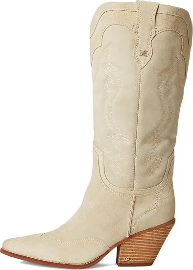 Sam Edelman James Women's Zip Boots Ivory Sand : 8 M, Suede - Image 6
