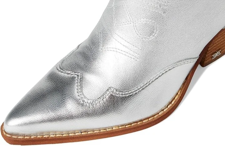 Sam Edelman James Women's Zip Boots Silver : 7.5 M, Suede - Image 2