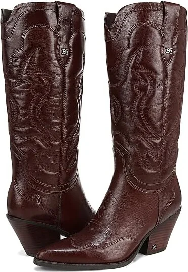 Sam Edelman James Women's Zip Boots Spiced Pecan : 5 M, Suede - Image 4