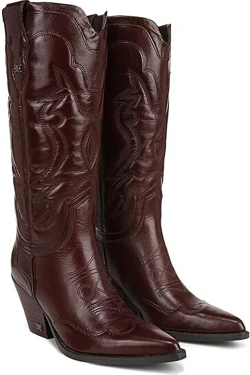 Sam Edelman James Women's Zip Boots Spiced Pecan : 5 M, Suede