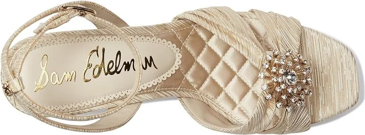 Sam Edelman Janelle Women's Sandals Soft Gold : 7 M, Rubber - Image 2