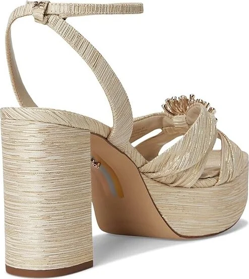 Sam Edelman Janelle Women's Sandals Soft Gold : 7 M, Rubber - Image 4