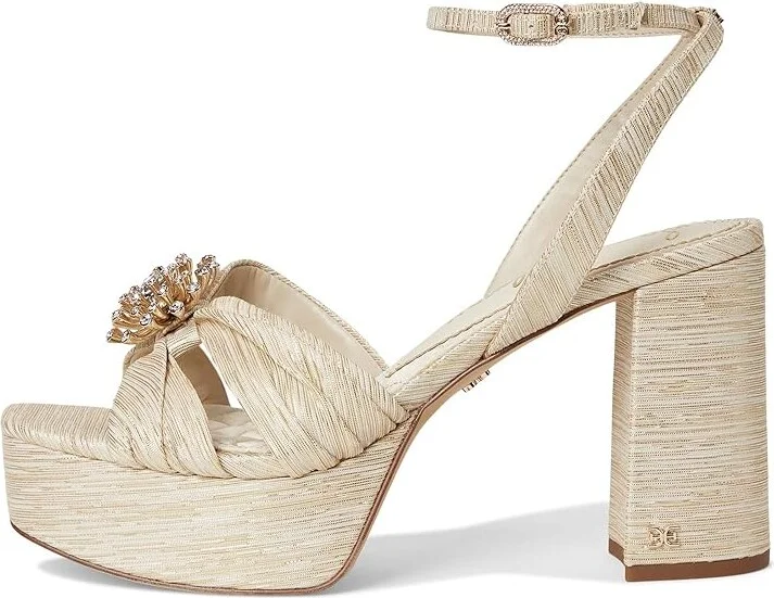 Sam Edelman Janelle Women's Sandals Soft Gold : 7 M, Rubber - Image 6