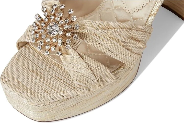 Sam Edelman Janelle Women's Sandals Soft Gold : 7 M, Rubber - Image 7