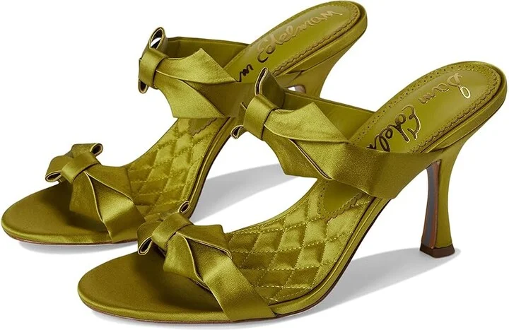 Sam Edelman Jasmine High Women's Heels Greentini : 8 M, Leather/Suede