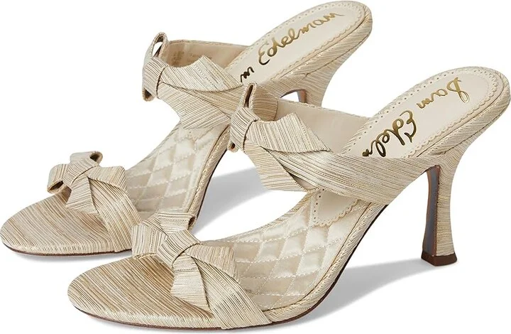 Sam Edelman Jasmine High Women's Heels Soft Gold : 8 M, Leather/Suede