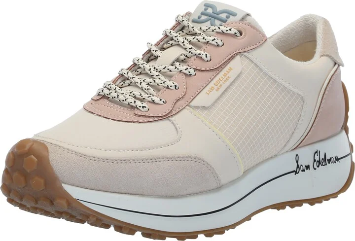 Sam Edelman Jayce Sneaker Ivory/Limestone/Soft Rose 5 Medium