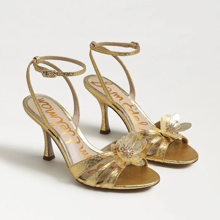Sam Edelman Joanna Stiletto Sandal Gold Boa
