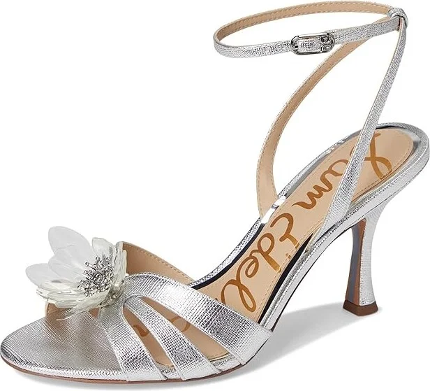 Sam Edelman Joanna Women's Sandals Soft Silver : 8.5 M, Leather/Rubber - Image 5