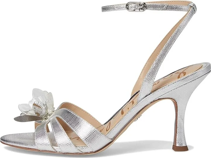 Sam Edelman Joanna Women's Sandals Soft Silver : 8.5 M, Leather/Rubber - Image 6