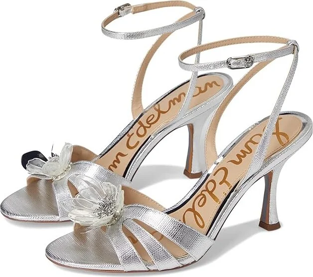 Sam Edelman Joanna Women's Sandals Soft Silver : 8.5 M, Leather/Rubber