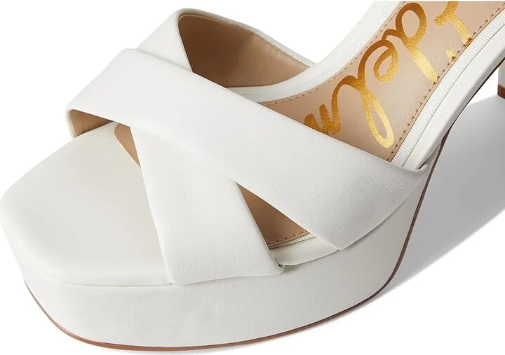 Sam Edelman Jullian Women's Sandals Bright White : 8.5 M - Image 7