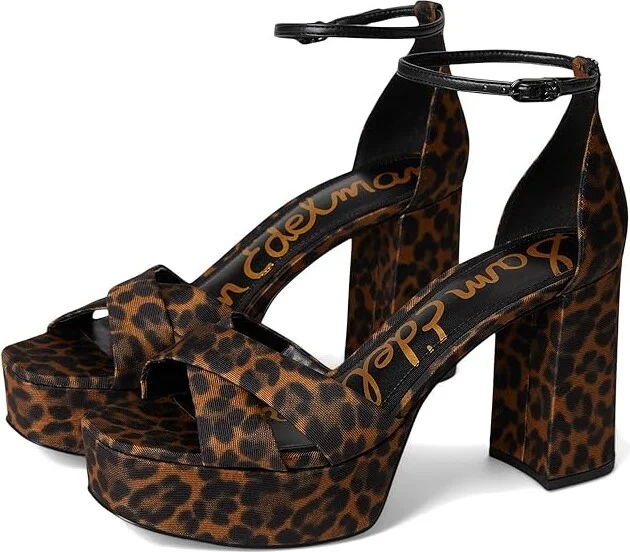 Sam Edelman Jullian Women's Sandals Leopard Brown : 9.5 M