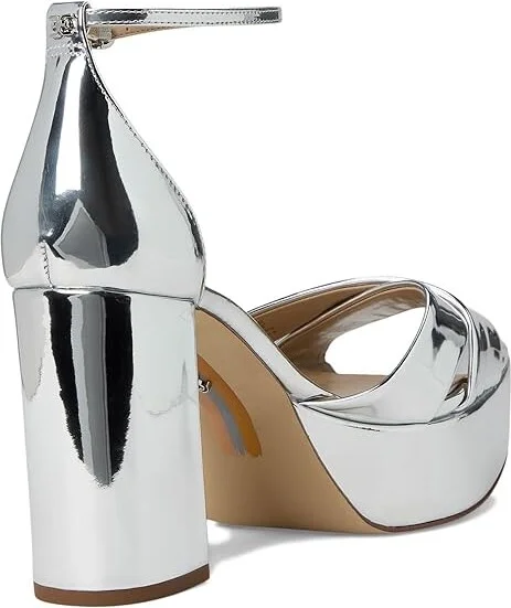 Sam Edelman Jullian Women's Sandals Soft Silver : 11 M, Leather/Rubber - Image 4