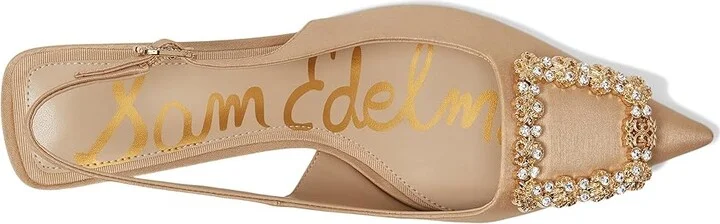 Sam Edelman Kaitlyn High Women's Heels Ecru : 7 M, Synthetic - Image 2