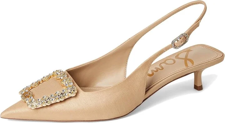 Sam Edelman Kaitlyn High Women's Heels Ecru : 7 M, Synthetic - Image 5