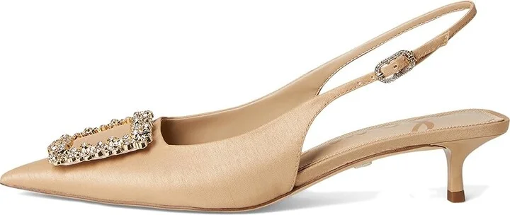 Sam Edelman Kaitlyn High Women's Heels Ecru : 7 M, Synthetic - Image 6