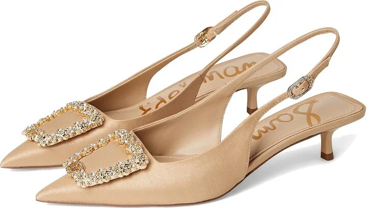 Sam Edelman Kaitlyn High Women's Heels Ecru : 7 M, Synthetic