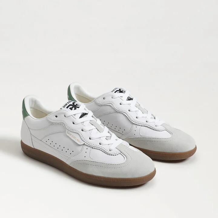 Sam Edelman Kallen Sneaker Run White/Green Garden Suede