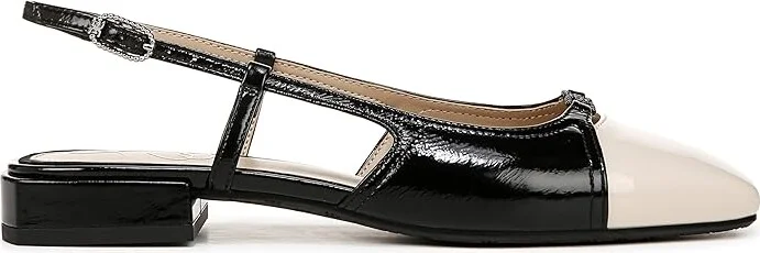 Sam Edelman Kara 2 Women's Flat Shoes Black Patent/Alpine Ivory : 5 M, Leather - Image 7