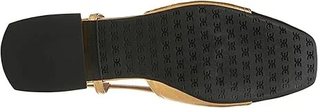 Sam Edelman Kara 2 Women's Flat Shoes Medallion Gold/Black : 8 M, Leather - Image 3