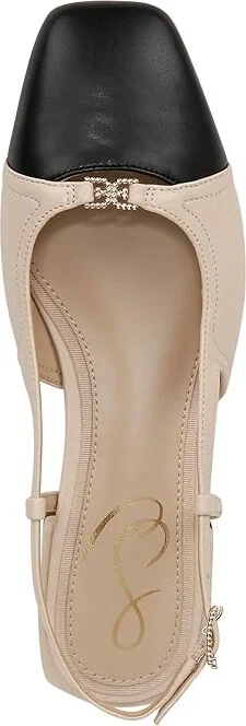 Sam Edelman Kara 2 Women's Flat Shoes Summer Sand/Black : 9.5 M, Leather - Image 2