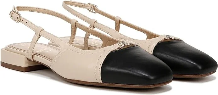 Sam Edelman Kara 2 Women's Flat Shoes Summer Sand/Black : 9.5 M, Leather