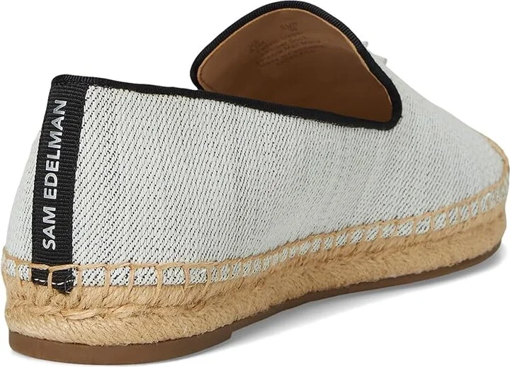 Sam Edelman Kathleen Women's Flat Shoes Blue Ice : 8 M, Cotton/Leather - Image 4