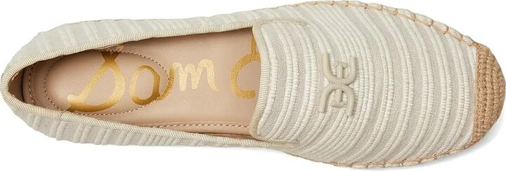 Sam Edelman Kathleen Women's Flat Shoes White/Natural : 8.5 M, Cotton/Leather - Image 2