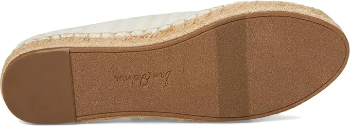 Sam Edelman Kathleen Women's Flat Shoes White/Natural : 8.5 M, Cotton/Leather - Image 3