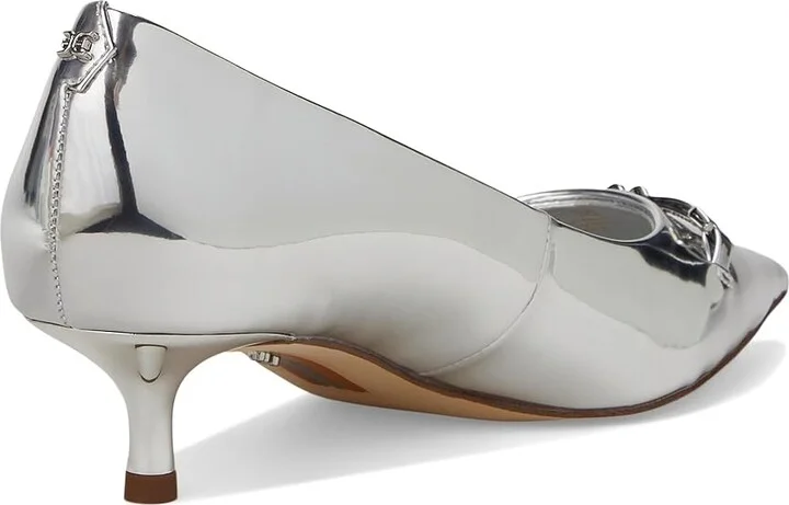 Sam Edelman Kaya 2 High Women's Heels Soft Silver : 6.5 M, Leather - Image 4