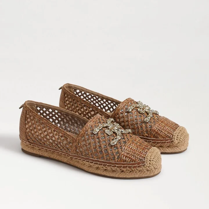 Sam Edelman Khiara Espadrille Slip On Cuoio Raffia