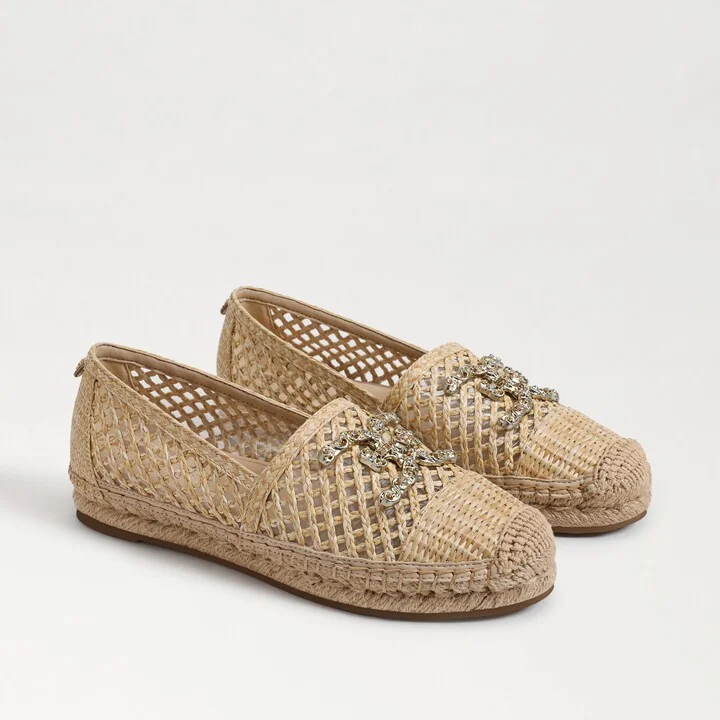 Sam Edelman Khiara Espadrille Slip On Dark Natural Raffia