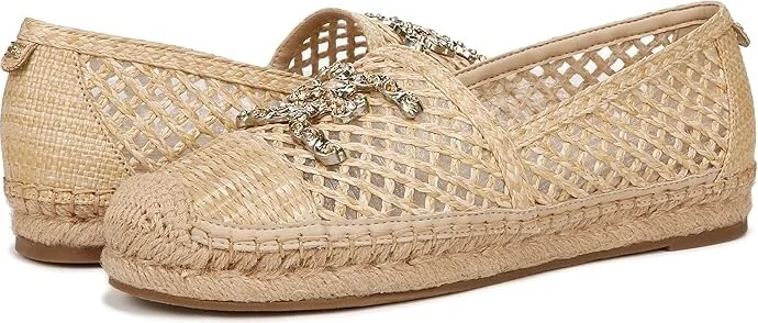 Sam Edelman Khiara Women's Shoes Dark Natural : 5 M, Mesh/Textile