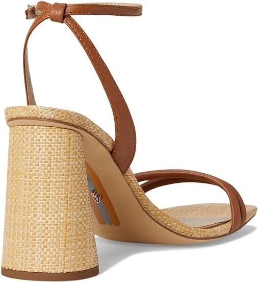 Sam Edelman Kia Women's Shoes Saddle/Raffia : 7 W, Suede - Image 4