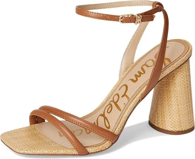 Sam Edelman Kia Women's Shoes Saddle/Raffia : 7 W, Suede - Image 5