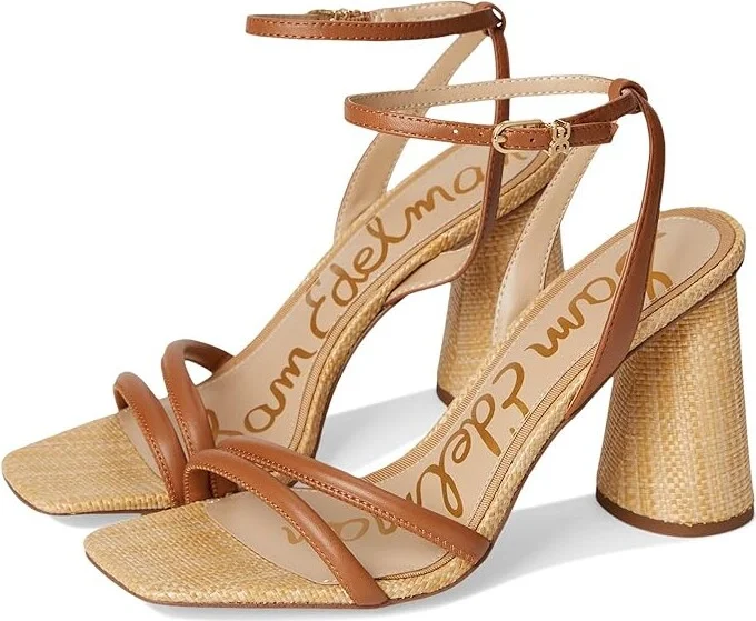 Sam Edelman Kia Women's Shoes Saddle/Raffia : 7 W, Suede