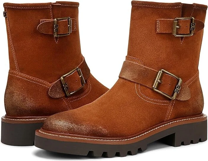 Sam Edelman Kinsley Women's Boots Amber Brown : 9.5 M, Leather - Image 4