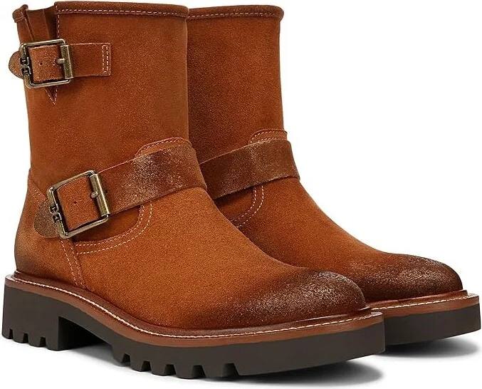 Sam Edelman Kinsley Women's Boots Amber Brown : 9.5 M, Leather