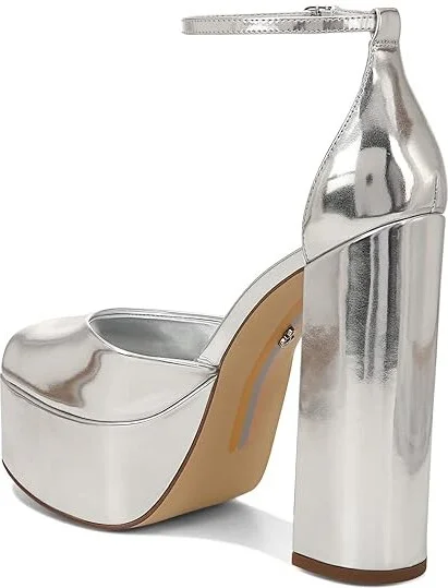 Sam Edelman Kori Women's Shoes Soft Silver : 9.5 M, Synthetic - Image 4