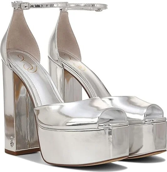Sam Edelman Kori Women's Shoes Soft Silver : 9.5 M, Synthetic
