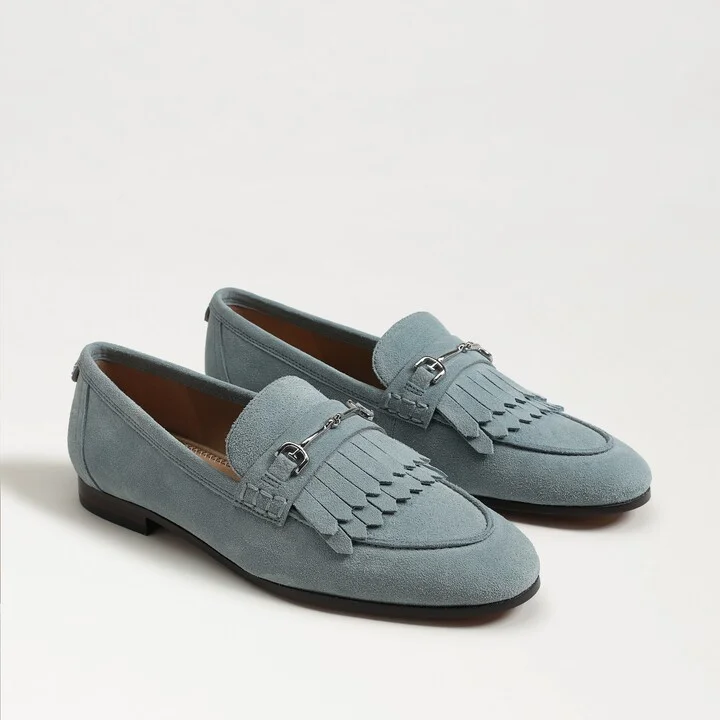 Sam Edelman Lacy Bit Loafer Coastal Blue Suede